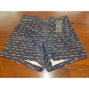 VRST Mens Medium 5" Resort Shorts‎ Navy Sand Washed Stripe $58 Boxer Brief Liner
